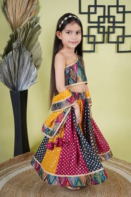 Multicolour Lahnga Choli   3