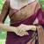 Maroon Woven Faux Kanjivaram Silk Saree With Blouse Piece