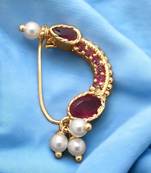 Golden radiance: the glamour of gold-plated nose rings