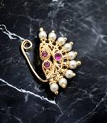 Luminous imitations: the beauty of artificial stone and beads nose rings