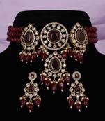 Semi precious beads choker set