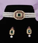 Natural fresh water pearls choker set with certificate