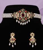 Natural fresh water pearls choker set with certificate