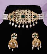Natural fresh water pearls choker set with certificate
