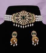 Natural fresh water pearls choker set with certificate