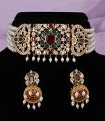 Natural fresh water pearls choker set with certificate