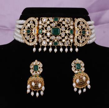 Natural fresh water pearls choker set with certificate 1