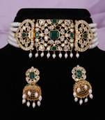 Natural fresh water pearls choker set with certificate