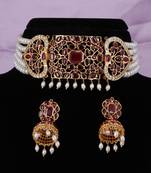 Natural fresh water pearls choker set with certificate