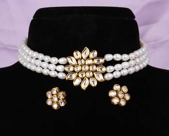 Natural fresh water pearls choker set with certificate 1