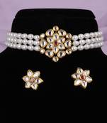 Natural fresh water pearls choker set with certificate