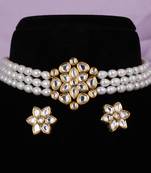 Natural fresh water pearls choker set with certificate