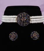 Natural fresh water pearls choker set with certificate