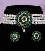 Natural fresh water pearls choker set with certificate