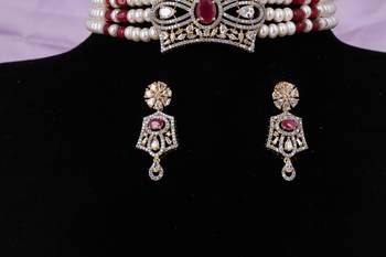 Natural fresh water pearls choker set with certificate 2
