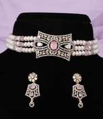 Natural fresh water pearls choker set with certificate