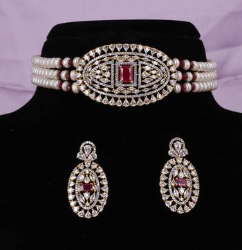Natural fresh water pearls choker set with certificate 1