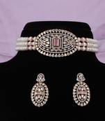 Natural fresh water pearls choker set with certificate