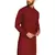 Maroon chikankari embroidery cotton kurta