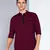 men's linen cotton maroon short kurta
