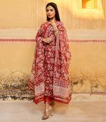 Doriya fabric handblock print kurta set