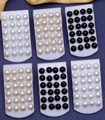 Assorted color stud earrings combo of 72 pairs