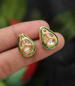 White color stud earrings