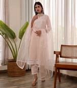 Pink cotton straight kurta sets