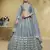 grey foil work net lehenga set choli with dupatta with dupatta