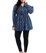Malshi women's cotton western wear plus size top