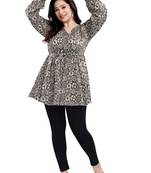 Malshi women's cotton western wear plus size top