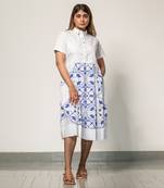 Classic tile shirt dress