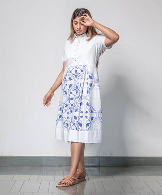 Classic tile shirt dress 2