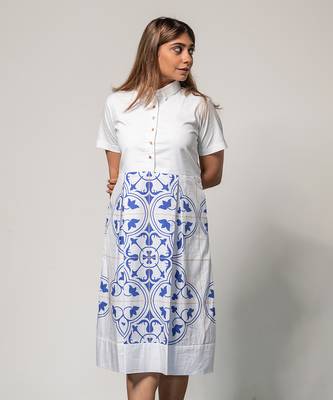 Classic tile shirt dress 4