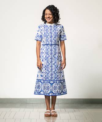 Tile digital treasure dress 1
