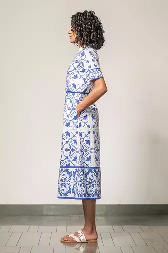 Tile digital treasure dress