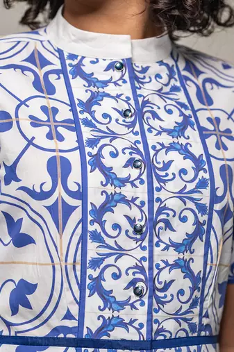 Tile digital treasure dress