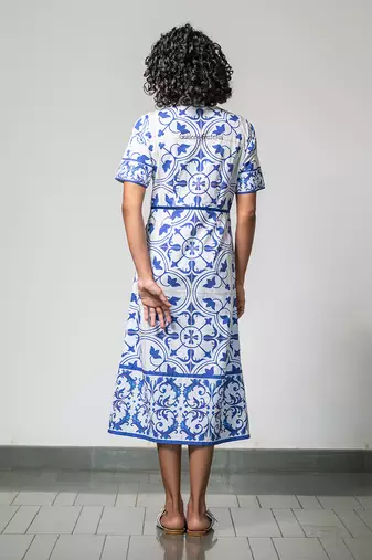 Tile digital treasure dress