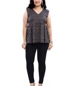 Malshi women's cotton western wear plus size top