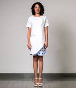 White printed asymmetric co-ord set