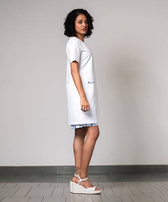 White printed asymmetric co-ord set 4