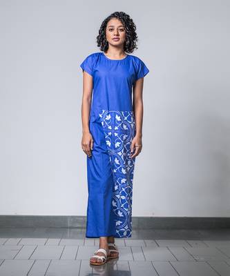 Blue printed linkage jumpsuit 1