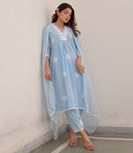 Blue cotton kurta sets