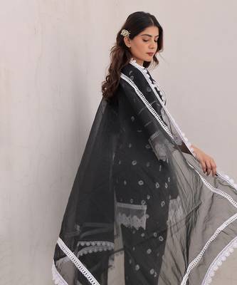 Black cotton kurta sets 4