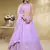 spectacular lavender embroidered georgette lehenga set choli with dupatta