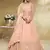 Awesome Pink Embroidered Georgette Bridesmaid Lehenga Choli