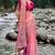 Multicolor silk heavy thread embroidery with sequins work saree with blouse
