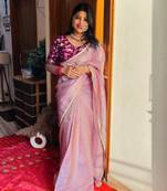 New Desginer Crush Tissue Saree