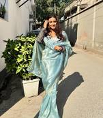 New Desginer Crush Tissue Saree