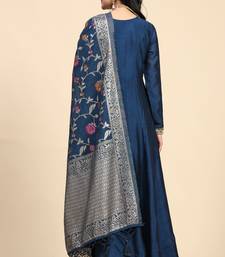 Women's Anarkali Suit Set with Jacquard Dupatta Kurta Set for Women